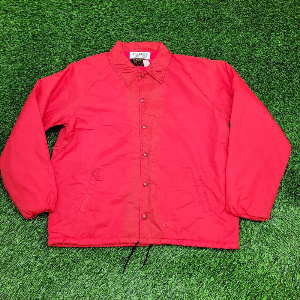 Vintage 80s MOD Coach Jacket Large 24x27 Windbreaker Lined
